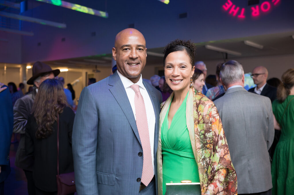 Co-chairs Rice University president Reggie DesRoches & Paula DesRoches at Moody Center for the Arts' A Dinner for the Moody  (Photo by Daniel Ortiz)
