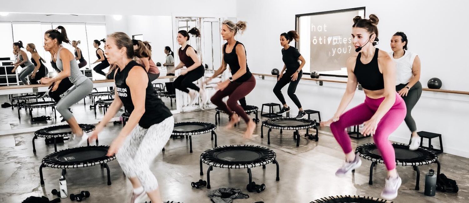 mōtiv Fitness has something for all interests, including Jump – a high intensity interval training class on the trampoline. It is just one of The Woodlands’ boutique fitness offerings.