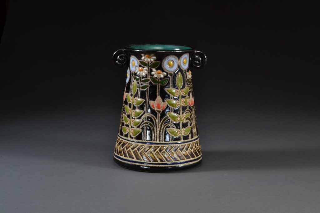 The Olde Fashioned Garden Pylon Vase is an example of the art you can find at The Woodlands Waterway Arts Festival.