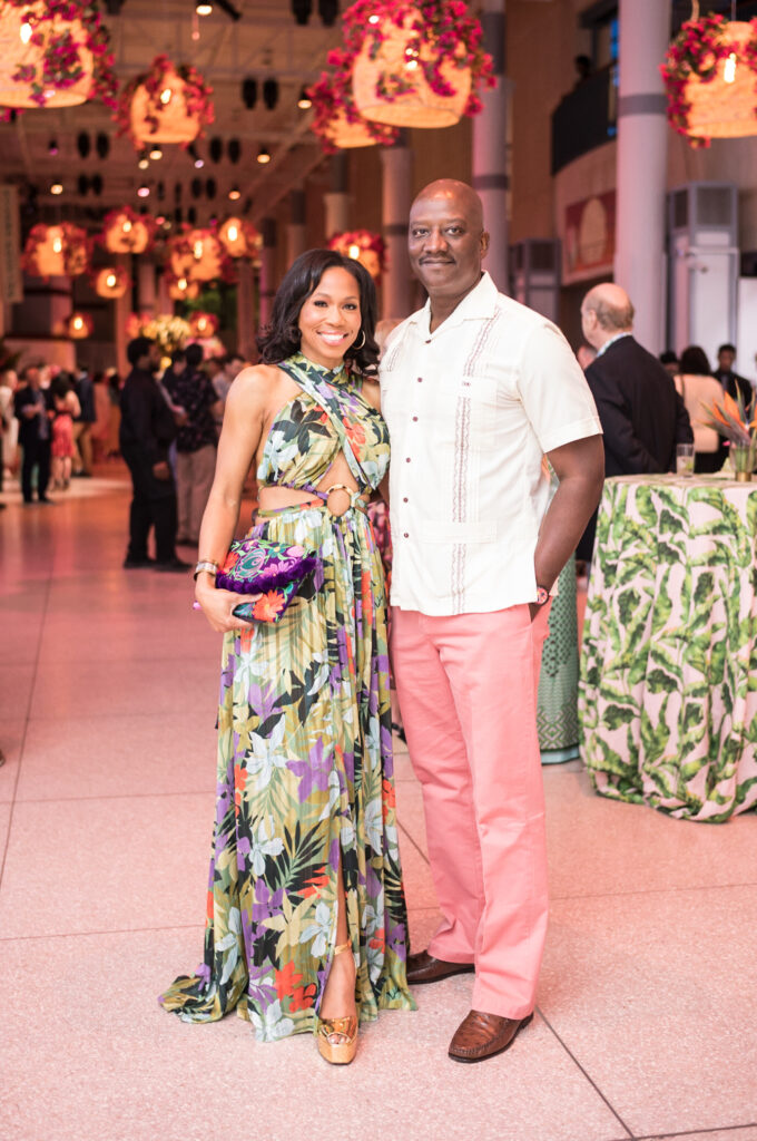 Roslyn Bazzelle Mitchell & Derrick Mitchell at the 2023 Houston Museum of Natural Science 'Sunset Soirée' (Photo by Daniel Ortiz)