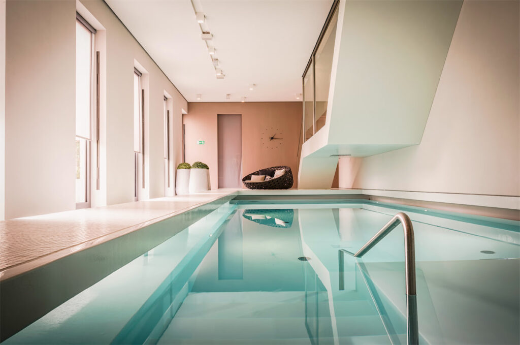 The Susanne Kaufmann Spa and Pool at Das Stue. (Photo by Steve Herud)