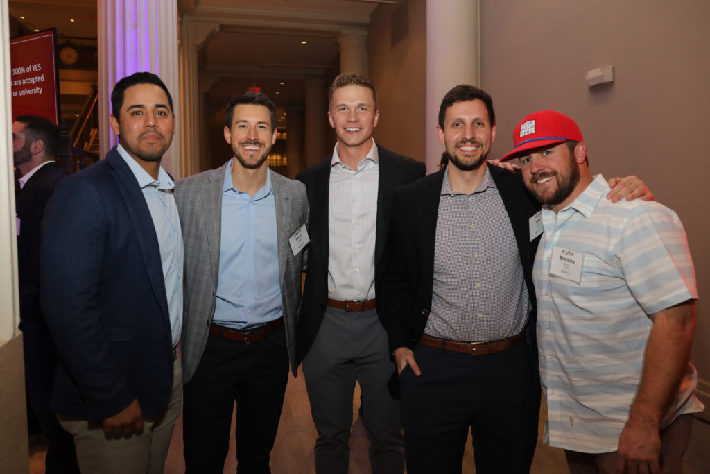 Sergio Corral, Kevin Cabla, Walker Dille, Will West, Brantley King at the Oil & Gas Texas Hold ‘Em Tournament benefiting YES Prep.