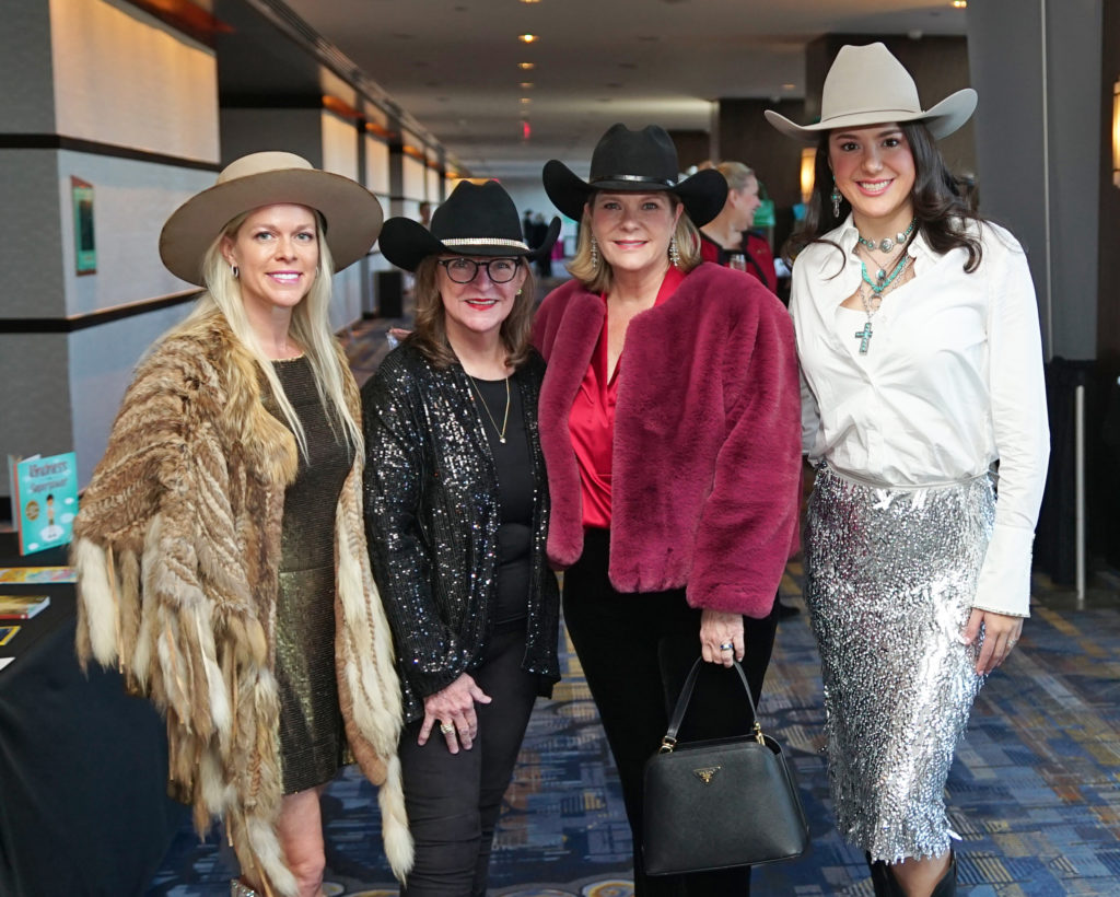 Kristin L. Blackmon-Massey, Kathleen Williams, Miriam McHenry, Cinthya Pena Reade at the Houston Livestock Show and Rodeo Trailblazers Awards luncheon. (Photo by Houston Livestock Show and Rodeo)