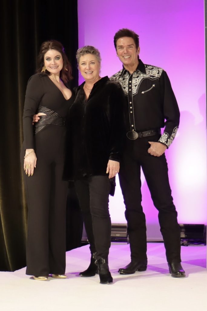 Trailblazer chair Janeen Comer, Tamara Klosz Bonar, Lenny Matuszewski at the Houston Livestock Show and Rodeo Trailblazers Awards luncheon. (Photo by Houston Livestock Show and Rodeo)