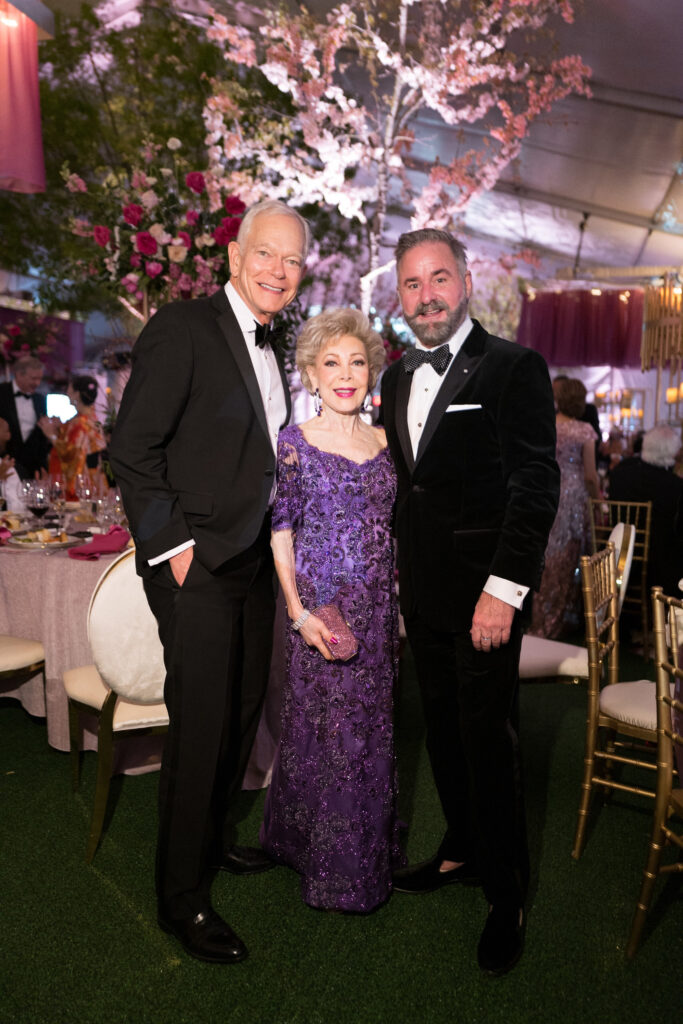 Jay Jones, Margaret Alkek Williams, Terry Wayne Jones at Asia Society Texas’ Tiger Ball. (Photo by Daniel Ortiz)