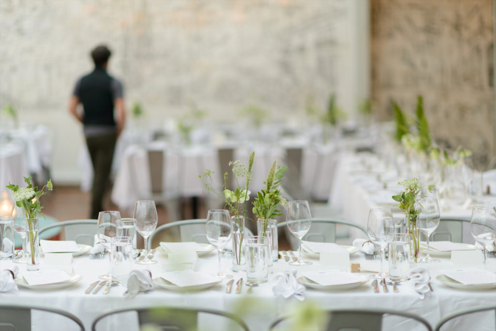 A tablesetting at the Dallas Contemporary Spring 2023 Exhibitions Benefit Dinner. (Photo by Sheryl Lanzel)
