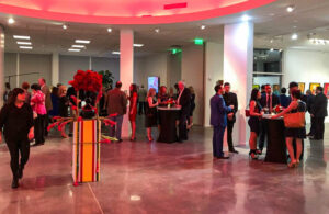 Guests mingle at a social event hosted by Glade Cultural Center in The Woodlands. (Courtesy  Glade Gallery & Cultural Center)