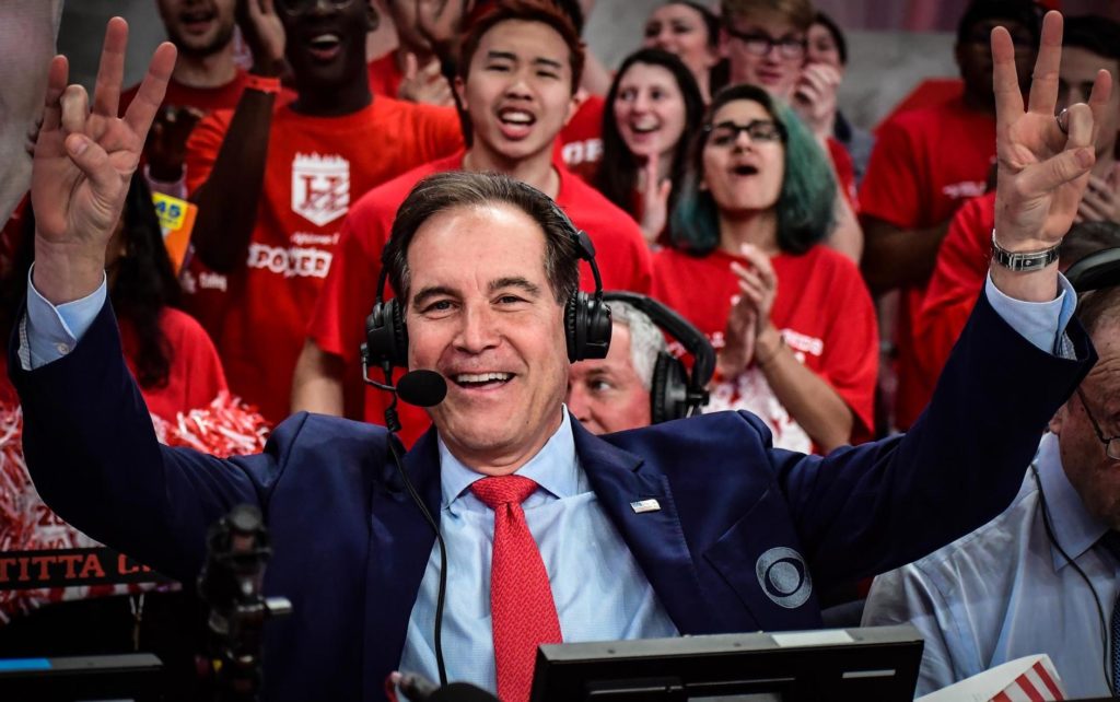 Jim Nantz loves being part of the University of Houston community. (Photo by F. Carter Smith)