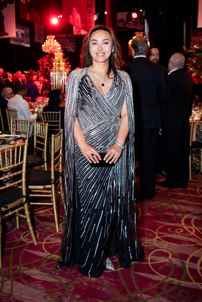 Yini Collette in Pamella Roland at the Houston Grand Opera Ball (Photo by Michelle Watson/Catchlight Group)
