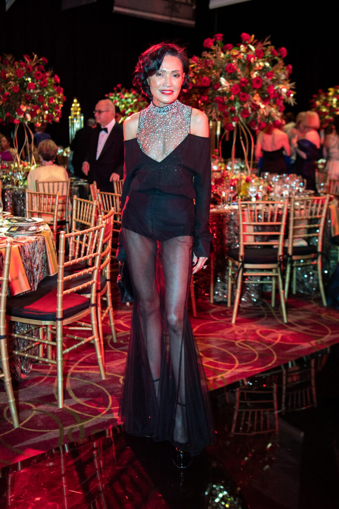 Duyen Nguyen in a Tom Ford top and Saint Laurent skirt at the Houston Grand Opera Ball (Photo by Michelle Watson/Catchlight Group)