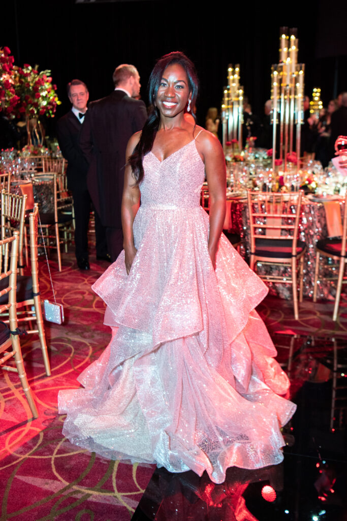 Allyson Pritchett in Terani at the Houston Grand Opera Ball (Photo by Michelle Watson/Catchlight Group)