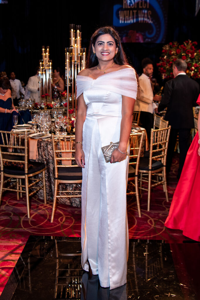 Ishwaria Subbiah in Safiyaa at the Houston Grand Opera Ball (Photo by Michelle Watson/Catchlight Group)