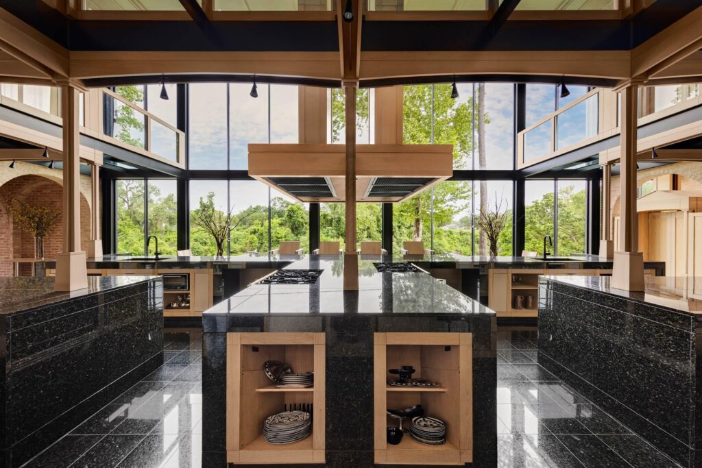 Everyone needs a gathering place. John and Becca Cason Thrash's Memorial house has plenty. (Photo by Joe Bryant / Martha Turner Sotheby’s International Realty)