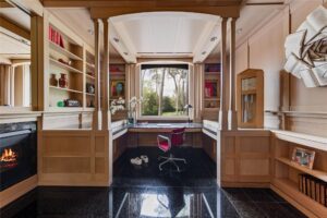 There are numerous grand spaces in the house of John and Becca Cason Thrash.