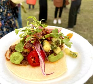 2023 – Toro Toro served up the most colorful taco of the evening at Tacos and Tequila. (Photo by Courtney Dabney)