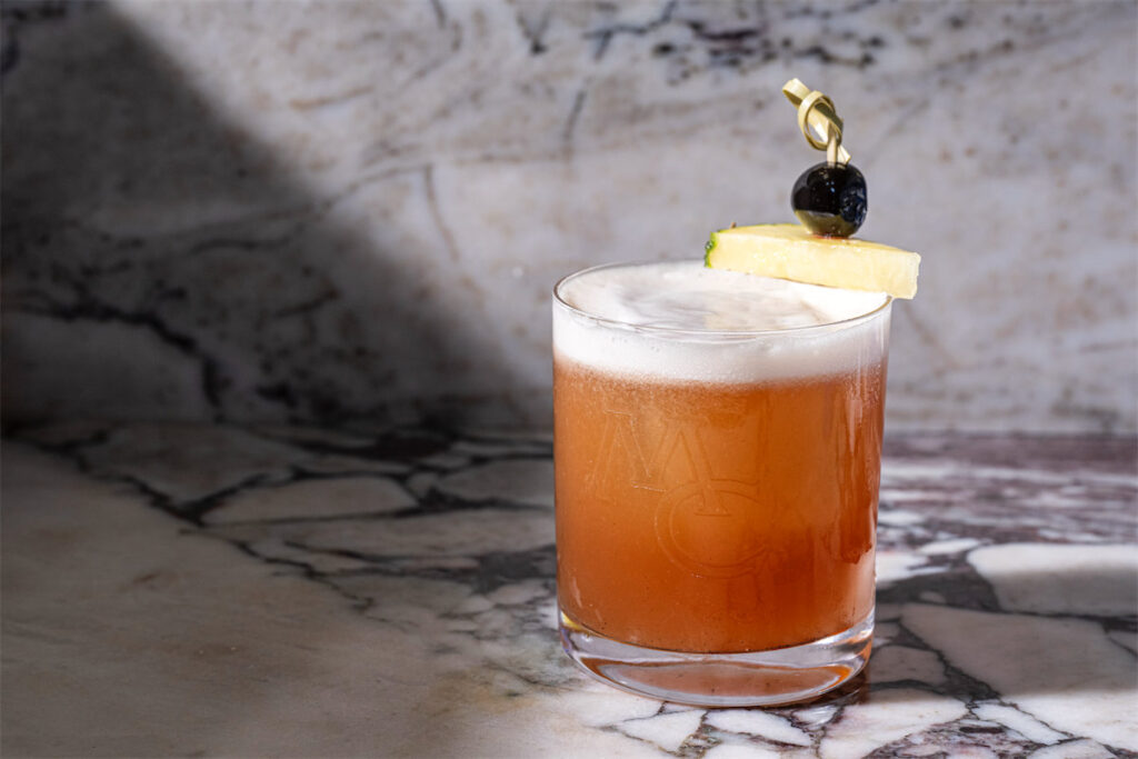 As for the cocktail options at Mister Charles, you’ll find the classics and a few signature drinks like Crime of Passion, Highland Park Pharmacy Penicillin, and King Charles II. (Photo by Evan Sung)