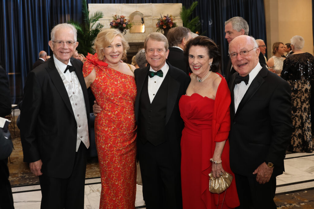 Phil & Josephine John, Alley Theatre managing director Dean Gladden, Lois & George Stark at the Alley Ball (Photo by Priscilla Dickson and Jacob Powers)
