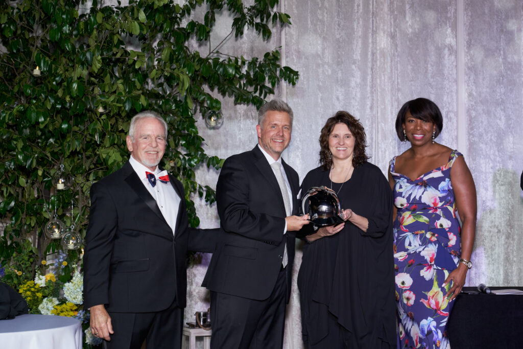 Senior pastor Rev. Mark Sorenson and Rev. Karen Tyler represented the Woodlands Methodist Church. (Photo by Derrick Bryant)