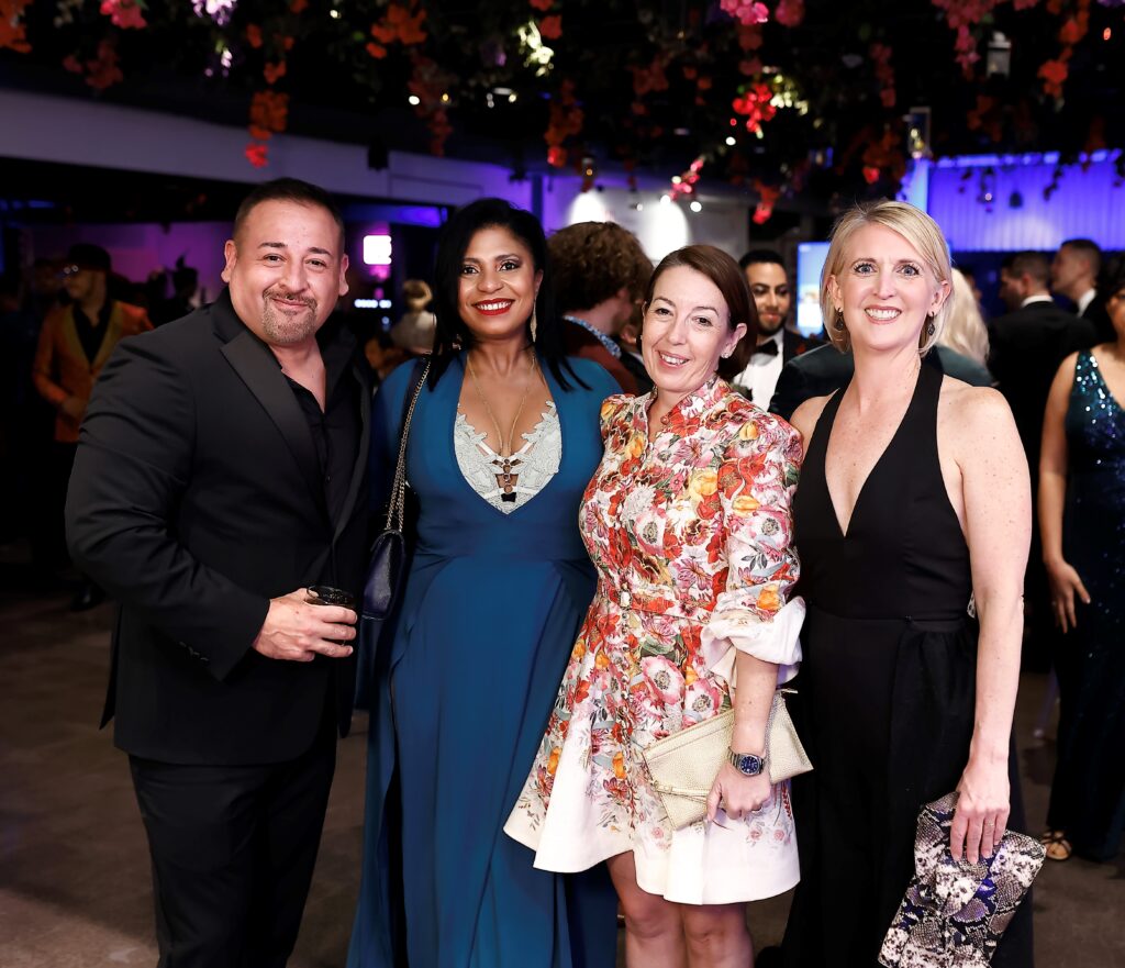 Thomas & Natasha Frausto, Page Vogelsang, Michol Ecklund at Stages Gala at The Gordy. (Photo by Quy Tran)