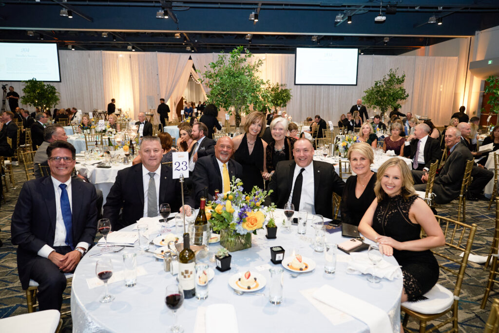 Gala goers enjoyed the music of Password after the auction ended.