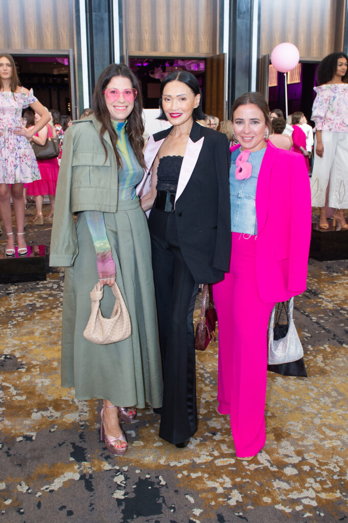 Alley Shell, Duyen Nguyen, Michelle Reyna Mymes at the American Cancer Society Tickled Pink luncheon (Photo by Jacob Power)
