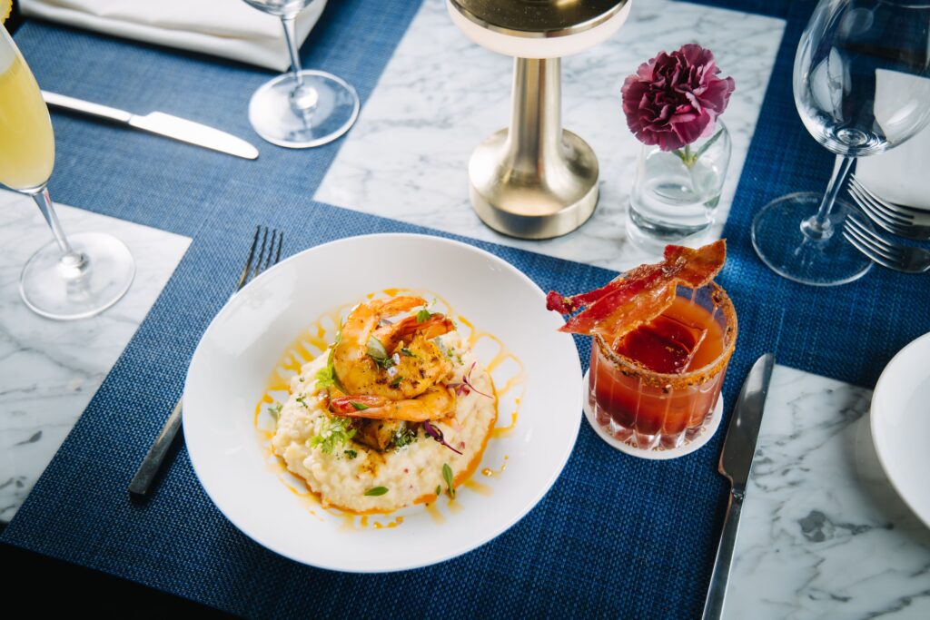 April – Lobster and grits is on the new brunch menu at Wicked Butcher inside The Sinclair in downtown Fort Worth.