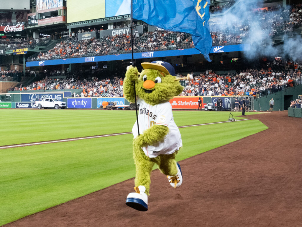 Houston's love affair with the Astros and Orbit is stronger than ever. (Photo by F. Carter Smith)