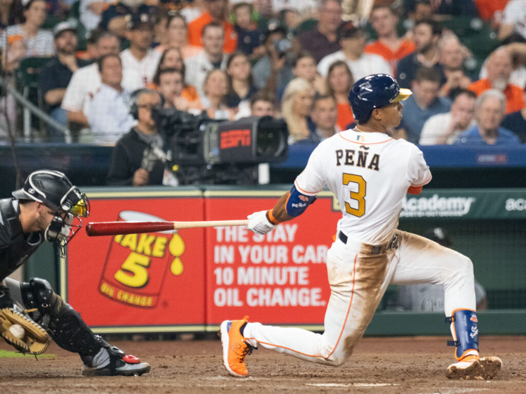 Houston Astros shortstop Jeremy Pena doesn't believe in slumps. (Photo by F. Carter Smith)