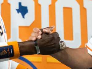 Those championship rings look good on Dusty Baker and the Astros. (Photo by F. Carter Smith)