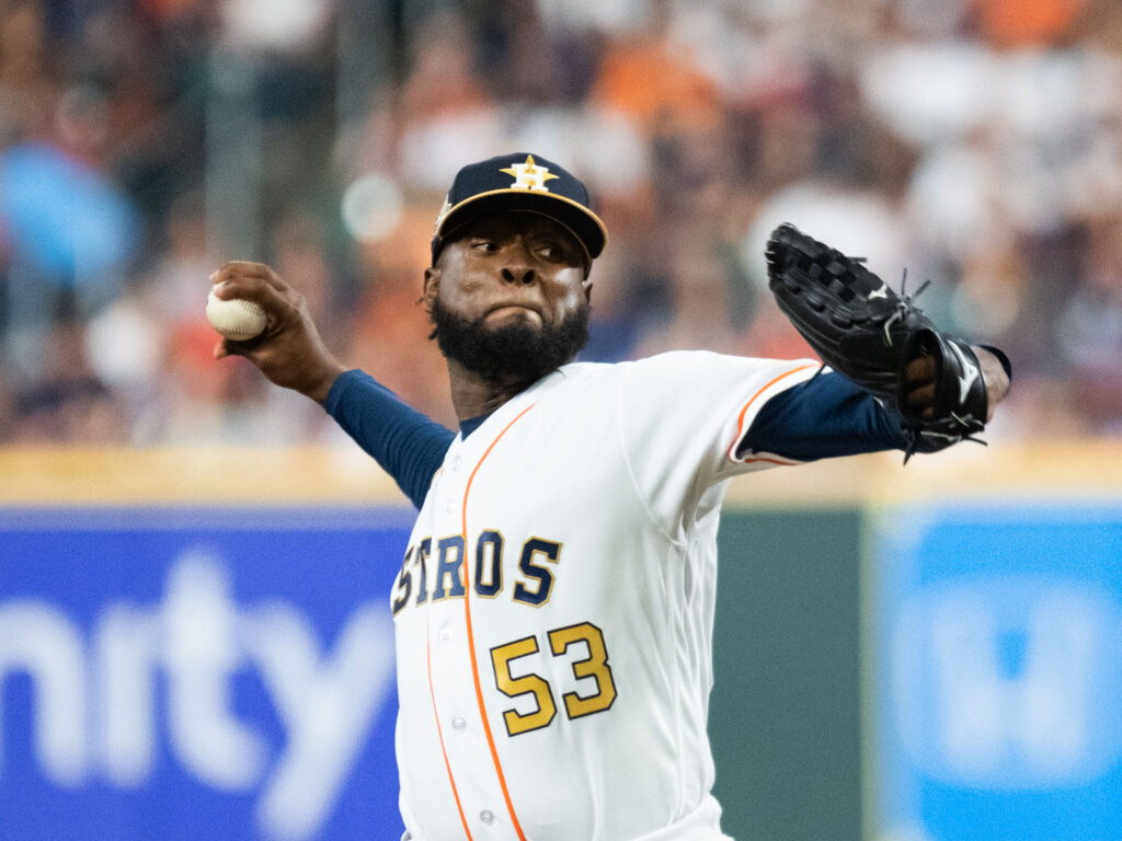 Cristian Javier can be one of the most dominant pitchers in all of baseball. And he's an Astro. (Photo by F. Carter Smith)