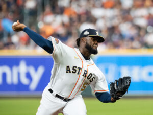Houston Astros pitcher Cristian Javier is a strikeout artist. (Photo by F. Carter Smith)