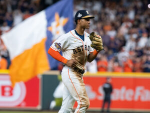 Houston Astros shortstop Jeremy Pena always bring the heart. (Photo by F. Carter Smith)