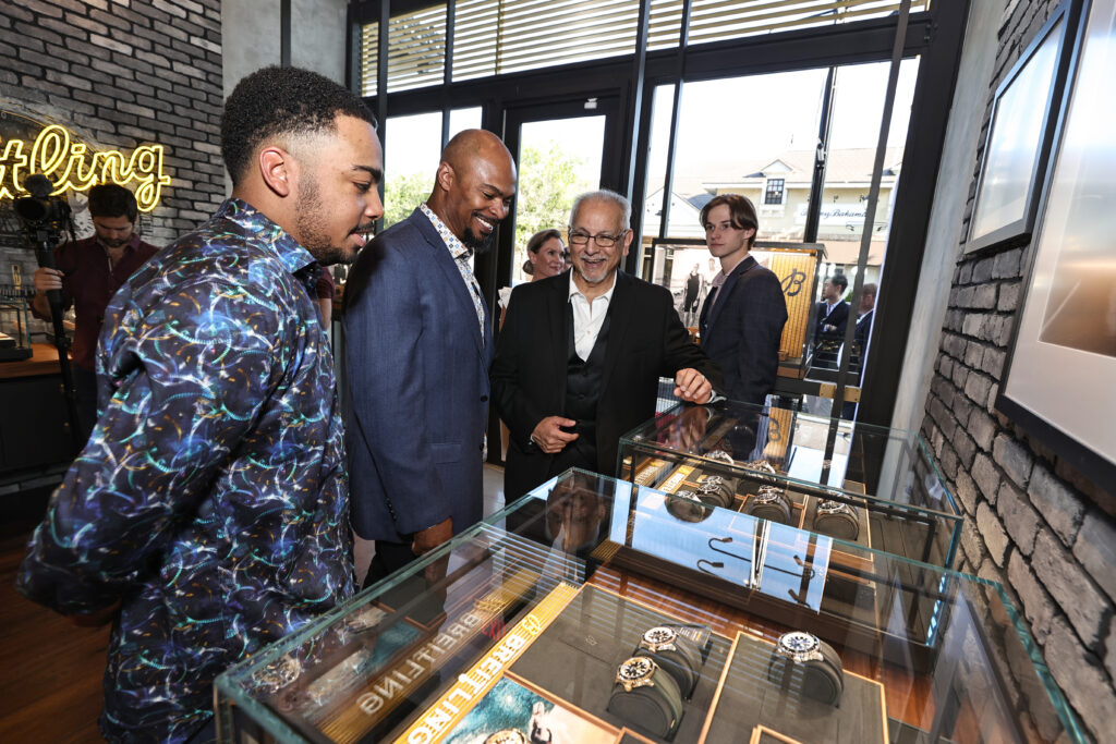 The opening of The Woodlands' new Breitling store drew a crowd. (Photo by Bob Levey/Getty Images for Breitling)