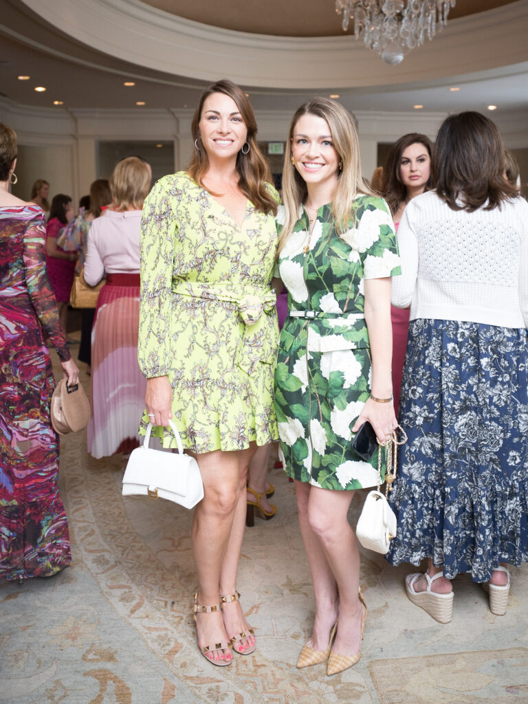 Beth Zdeblick, Brittany Sakowitz Kushner at the River Oaks Country Club tennis tournament luncheon. (Photo by Daniel Ortiz)