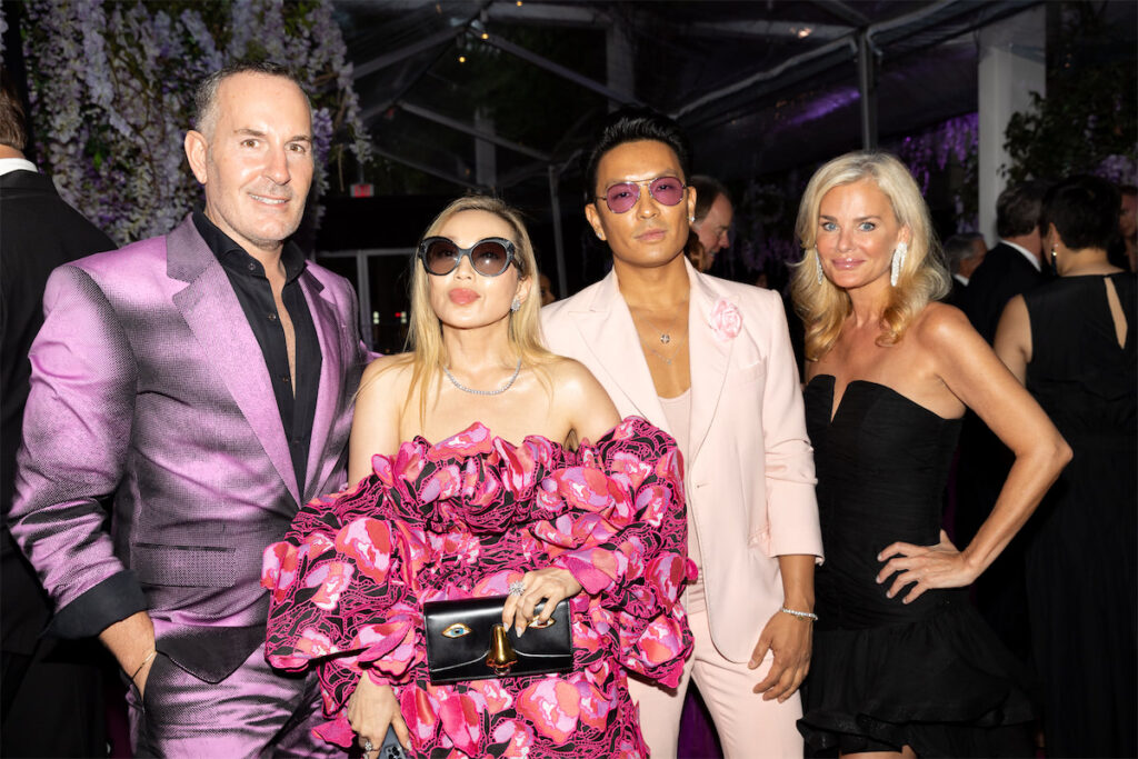 Brian Bolke, Tina Craig, Prabal Gurung, Christine Beauchamp at the Dallas Art Ball 2023. (Photo by Bruno Snap The Picture, Kaitlin Saragusa, BFA)