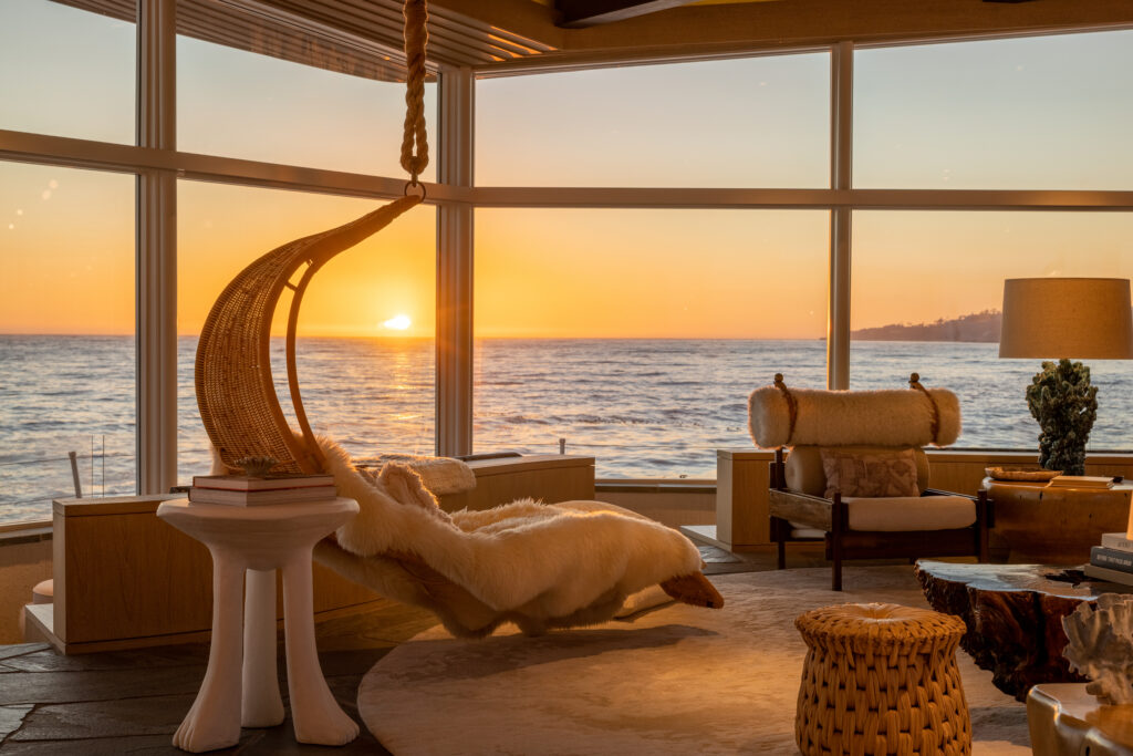 Every corner of the home offers a unique vantage point of the ocean. (Photo by Sherman Chu)