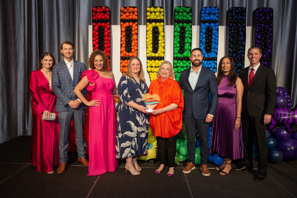 CIS of Houston CEO Lisa Descant, CIS director of Development Donna Watkins with CareSource Foundation and friends at the Communities in School 'Stay in School' gala at the Communities in School 'Stay in School' gala (Photo by Jenny Antill)