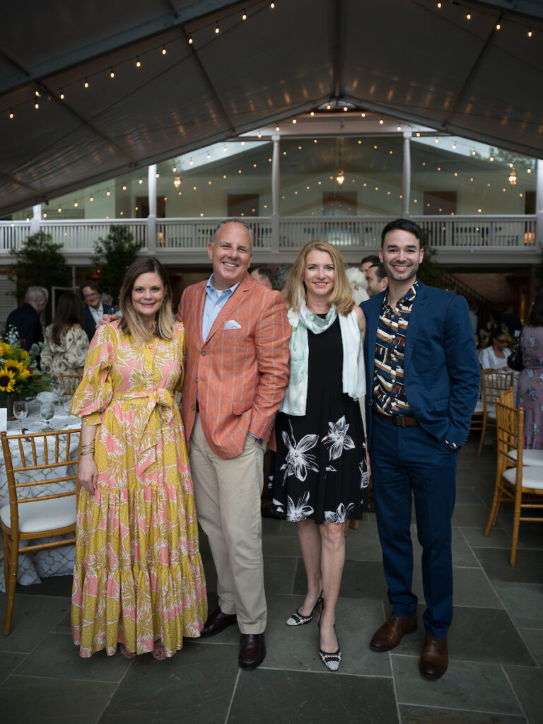Courtney Meadows, Chuck Moran, Colleen Fiega, Tristan Babin at the Trees for Houston 'Root Ball.' (Photo by Daniel Ortiz)