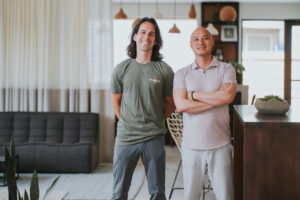 Owner William Farley and GM Nick Nyugen of Padre’s Wine (Photo by Andrew Hemingway)