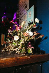 Flowers from the Forty Five Ten Party (Photo by Rebecca Patton, Beckley & Co.)