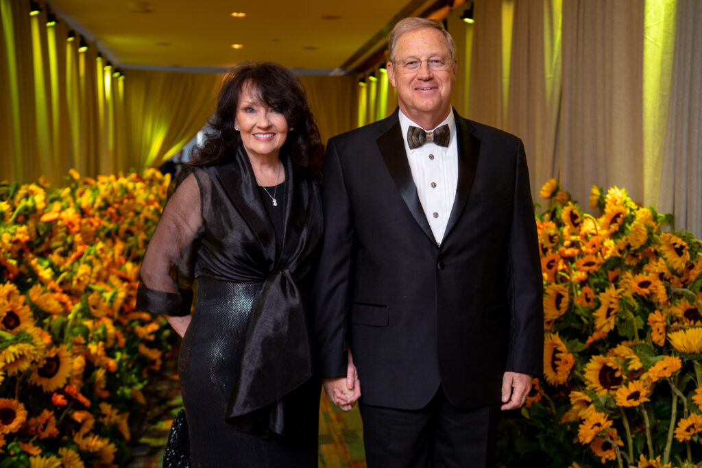 Gail & Greg Garland at the Memorial Hermann Foundation 'Walking on Sunshine Gala' spotlighting Life Flight (Photo by Michelle Watson)