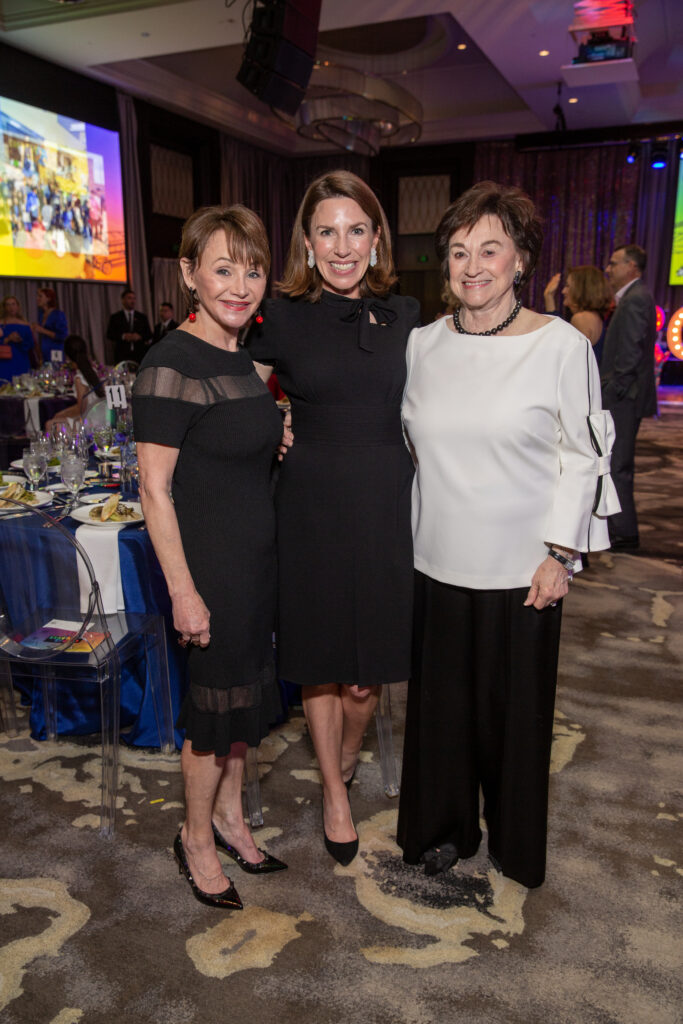 GayeLynn Zarrow, Elizabeth Russell, Linda Gale White at the Communities in School 'Stay in School' gala (Photo by Jenny Antill)