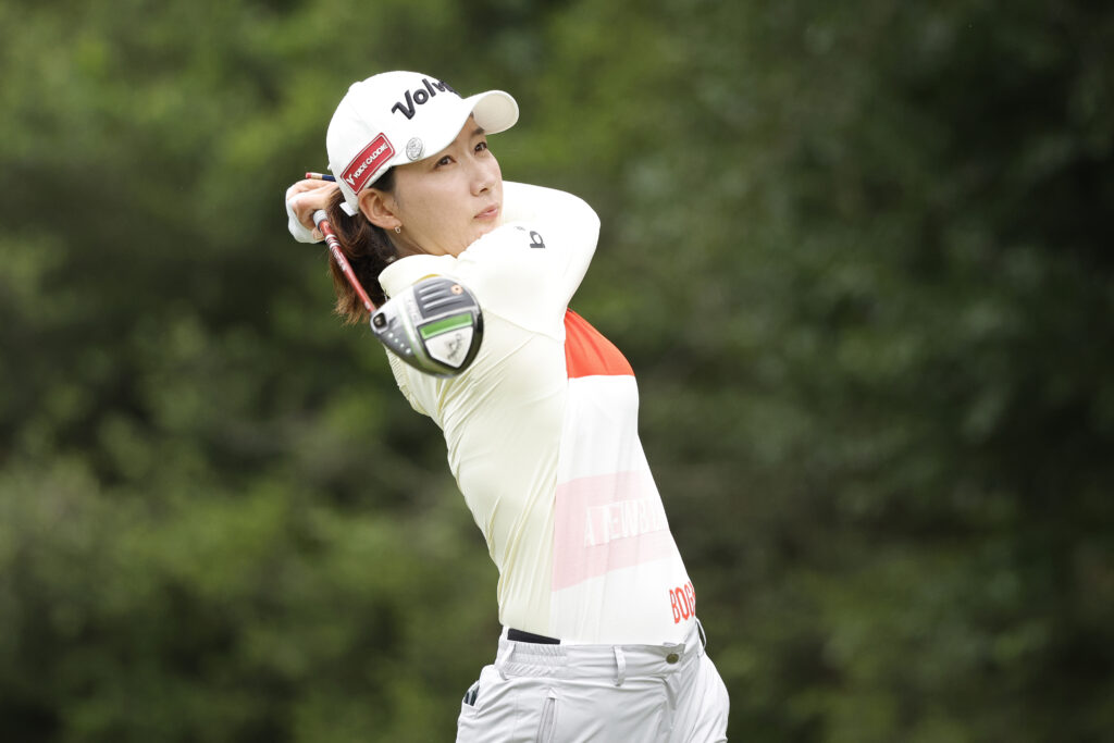 Chella Choi of South Korea hits her tee shot on the 11th hole during the first round of The Chevron Championship at The Club at Carlton Woods in The Woodlands. (Photo by Carmen Mandato/Getty Images)