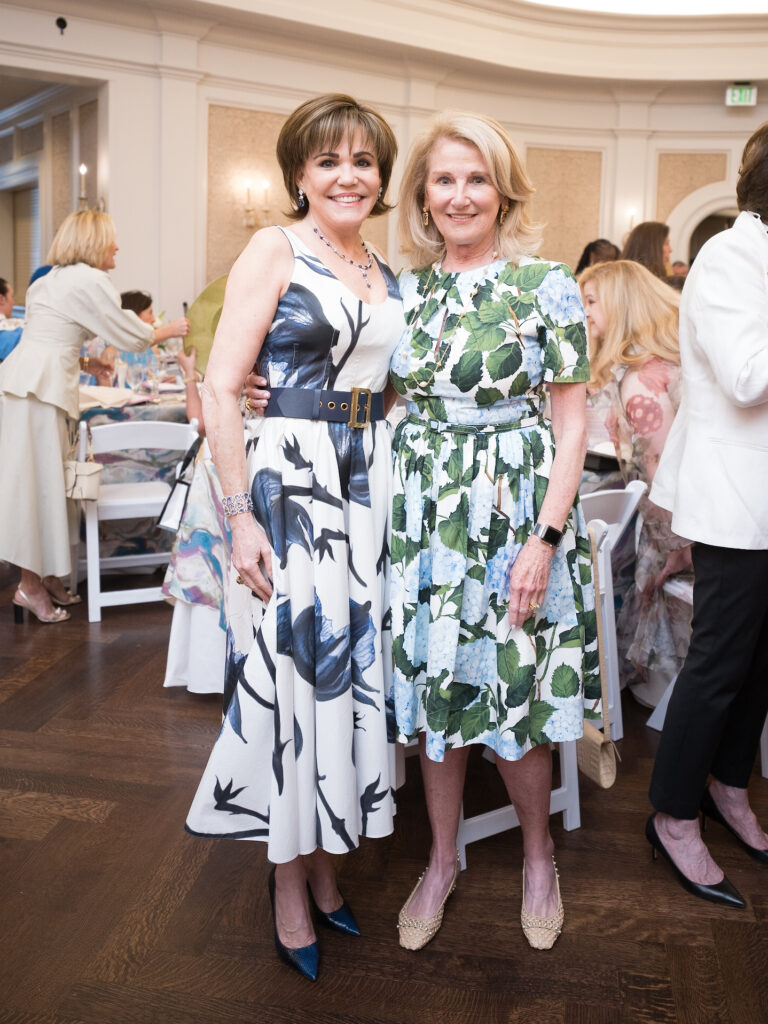Hallie Vanderhider, Denise Monteleone  at the River Oaks Country Club tennis tournament luncheon. (Photo by Daniel Ortiz)
