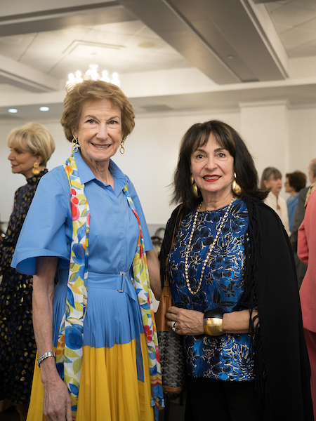 Laura McWilliams, Mady Kades at the Houston Symphony League's "Conversation With Houston Icons." (Photo by Daniel Ortiz)