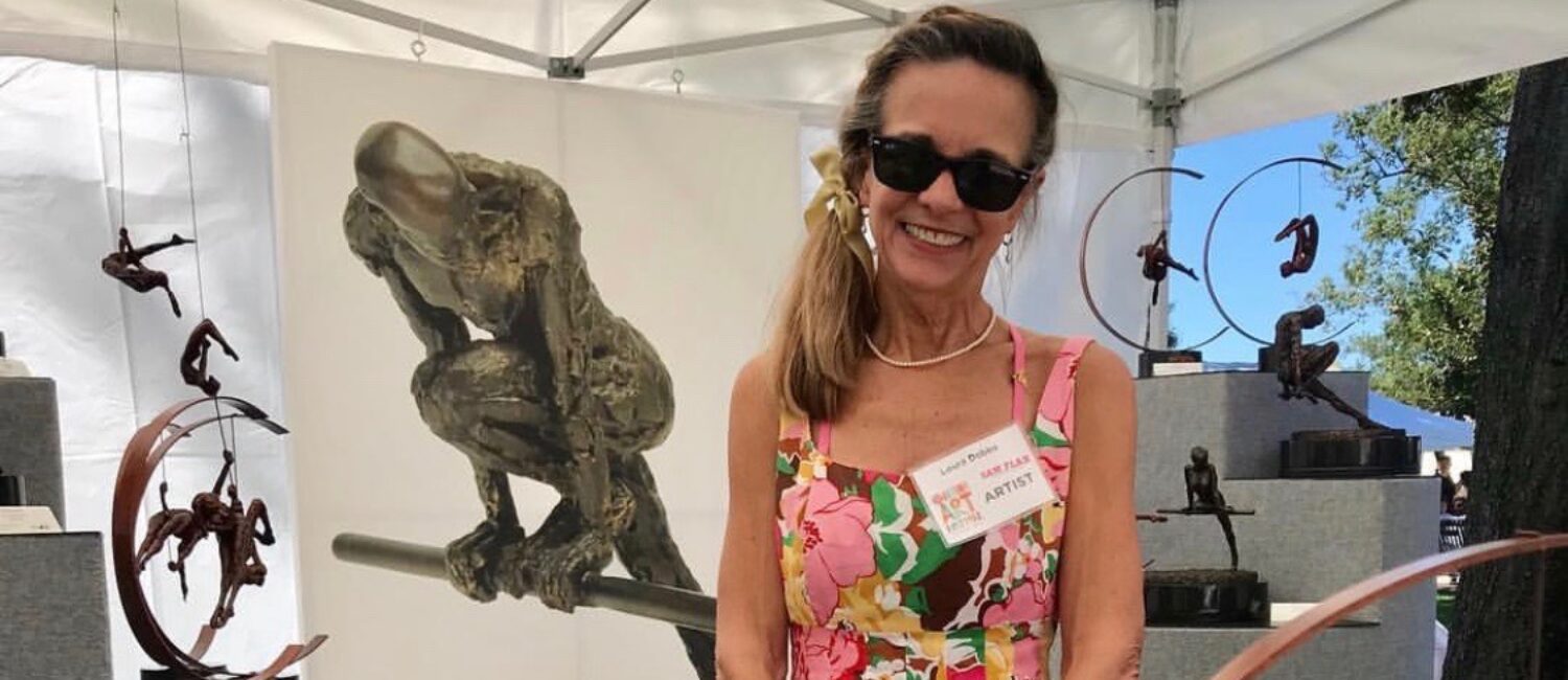 Artist Loura Dobbs enjoyed her first time at the Woodlands Waterwat Arts Festival, and thought the setting along the Waterway made the event extra special.