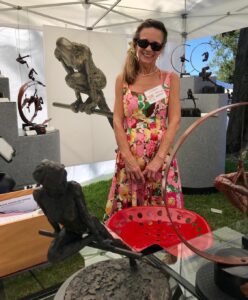 Artist Loura Dobbs enjoyed her first time at the Woodlands Waterwat Arts Festival, and thought the setting along the Waterway made the event extra special.