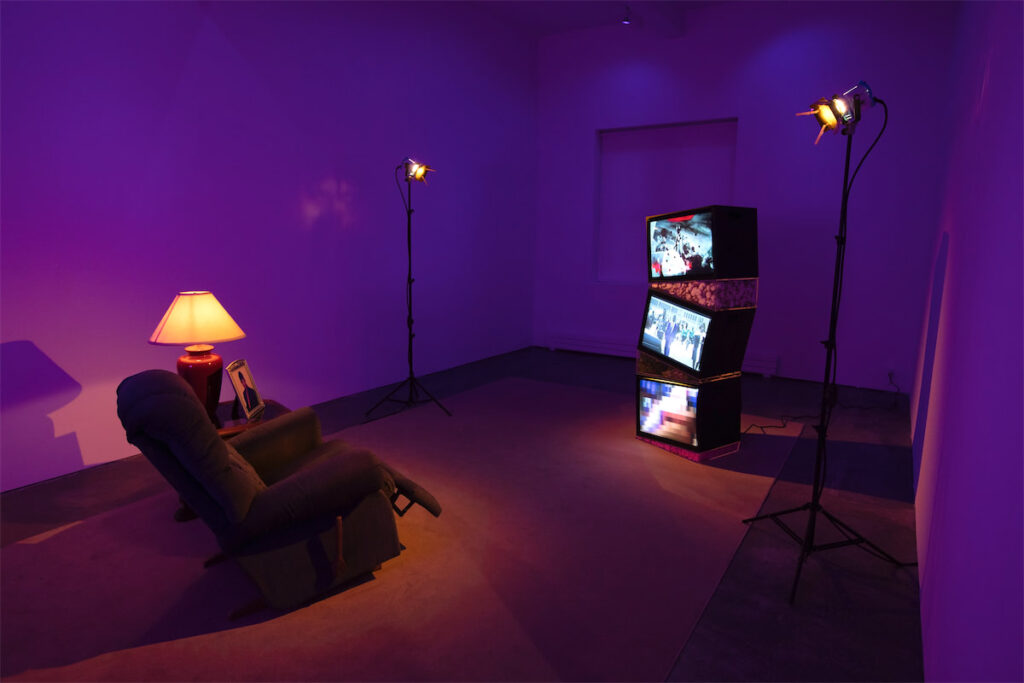 Installation view of Ja'Tovia Gary's "Precious Memories," Paula Cooper Gallery, New York, 2020. (Photo by Steven Probert. Courtesy of the artist and Paula Cooper Gallery, New York)