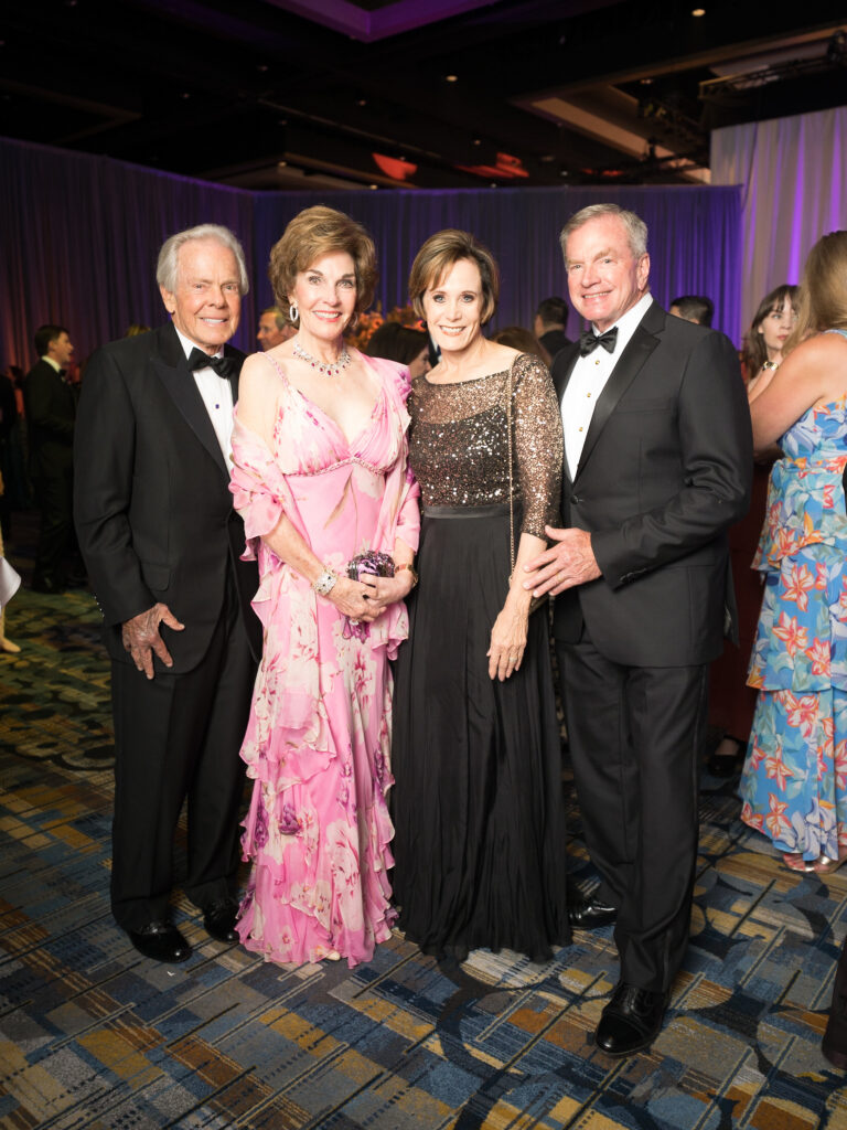 Jim & Sherry Smith, Nina & Ed Hendee at the Memorial Hermann Foundation 'Walking on Sunshine Gala' spotlighting Life Flight (Photo by Daniel Ortiz)