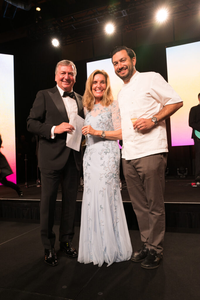 John & Maureen Graf, Chef Aaron Bludorn at the Memorial Hermann Foundation 'Walking on Sunshine Gala' spotlighting Life Flight  (Photo by Daniel Ortiz)